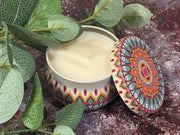 Moroccan Tin Jar Candle- White musk and Neroli