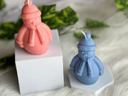 Snowman Candles- Set of 2 (Any Colour)
