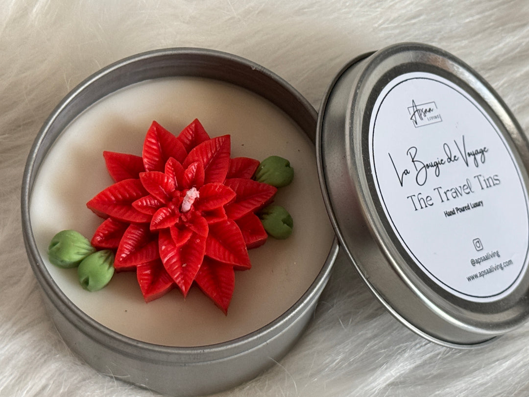 Holiday Special - Travel Tin Candle- Merry Blossoms- Florals