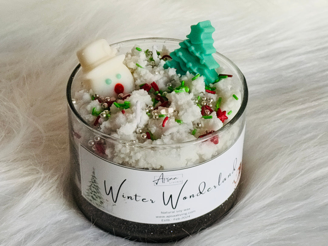 Winter Wonderland Candle Jar- Design 1