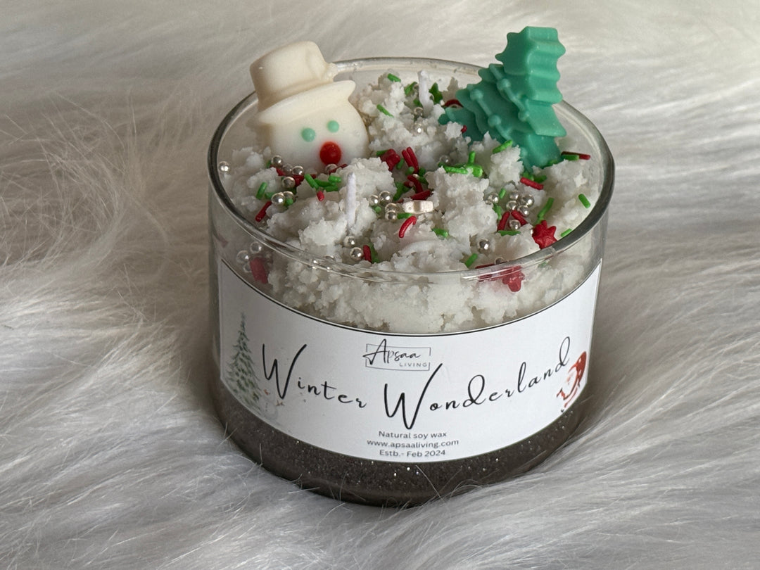 Winter Wonderland Candle Jar- Design 1