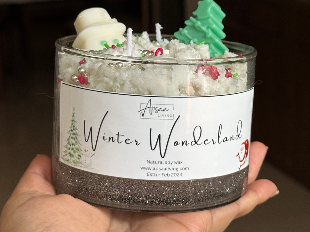 Winter Wonderland Candle Jar- Design 1