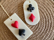 Two decorative Wax Tablets with playing card suits for Diwali Gifting 