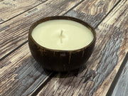 Handmade coconut shell fragrance soy wax candle by Apsaa Living