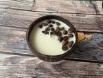 Handcrafted Coconut Shell Candle with Coffee Fragrance by Apsaa Living