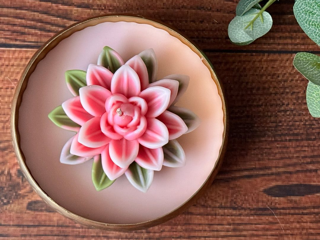 Spiritual Lotus Candle for Meditation