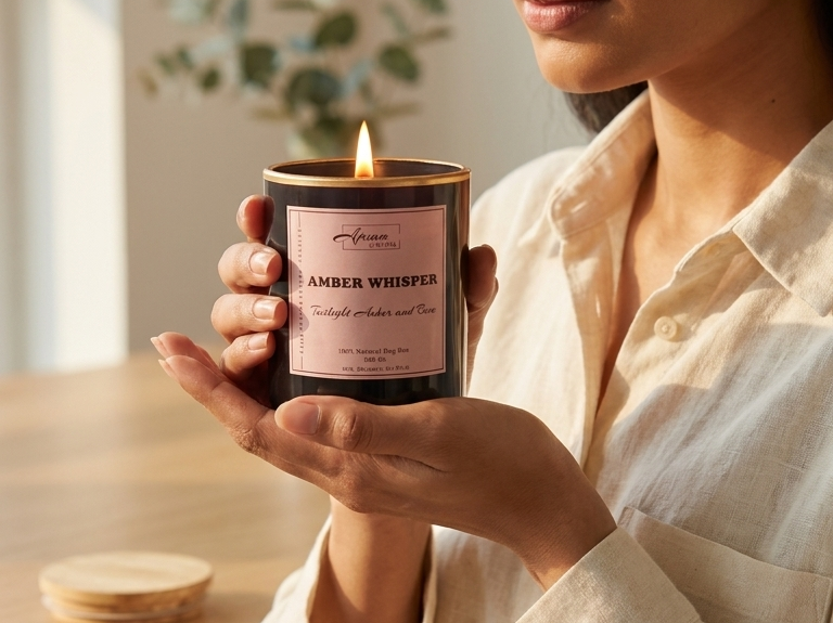 Amber Whisper Jar candle